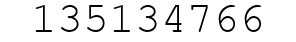 Number 135134766.