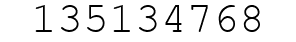 Number 135134768.