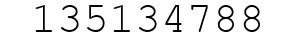 Number 135134788.
