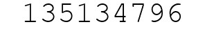 Number 135134796.