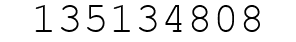 Number 135134808.