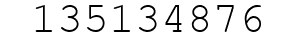 Number 135134876.