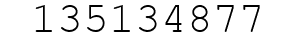 Number 135134877.