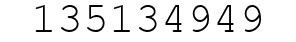 Number 135134949.