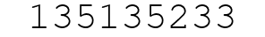 Number 135135233.