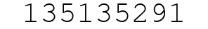 Number 135135291.