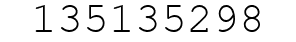 Number 135135298.