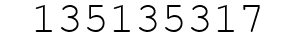 Number 135135317.
