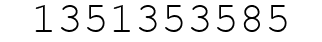 Number 1351353585.