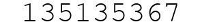 Number 135135367.
