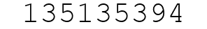 Number 135135394.
