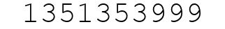 Number 1351353999.