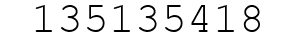 Number 135135418.