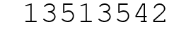 Number 13513542.