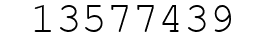Number 13577439.