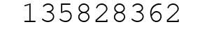 Number 135828362.
