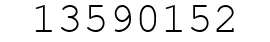 Number 13590152.