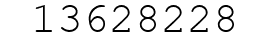 Number 13628228.