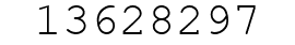 Number 13628297.