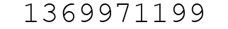 Number 1369971199.