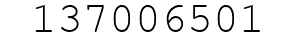 Number 137006501.