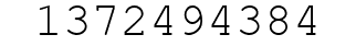 Number 1372494384.