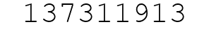 Number 137311913.