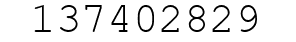 Number 137402829.