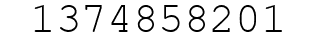 Number 1374858201.