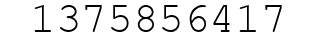 Number 1375856417.