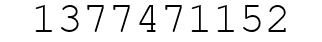 Number 1377471152.