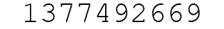 Number 1377492669.
