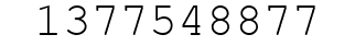 Number 1377548877.