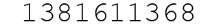 Number 1381611368.