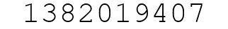 Number 1382019407.