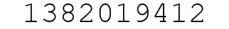 Number 1382019412.