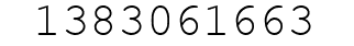 Number 1383061663.