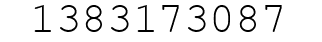 Number 1383173087.