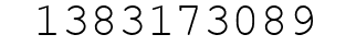 Number 1383173089.