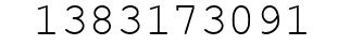 Number 1383173091.