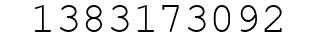 Number 1383173092.
