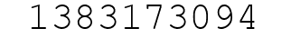 Number 1383173094.