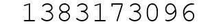 Number 1383173096.
