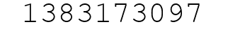 Number 1383173097.