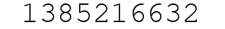 Number 1385216632.