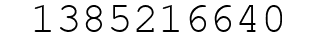 Number 1385216640.