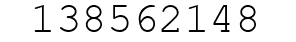 Number 138562148.