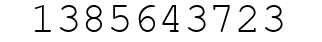 Number 1385643723.