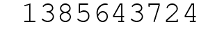 Number 1385643724.