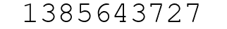 Number 1385643727.